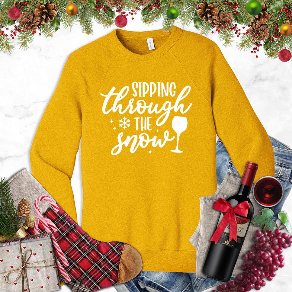 Sipping Through The Snow Sweatshirt - Brooke & Belle