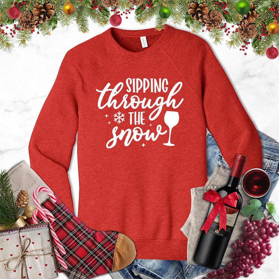 Sipping Through The Snow Sweatshirt - Brooke & Belle