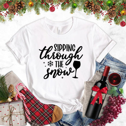 Sipping Through The Snow T-Shirt - Brooke & Belle