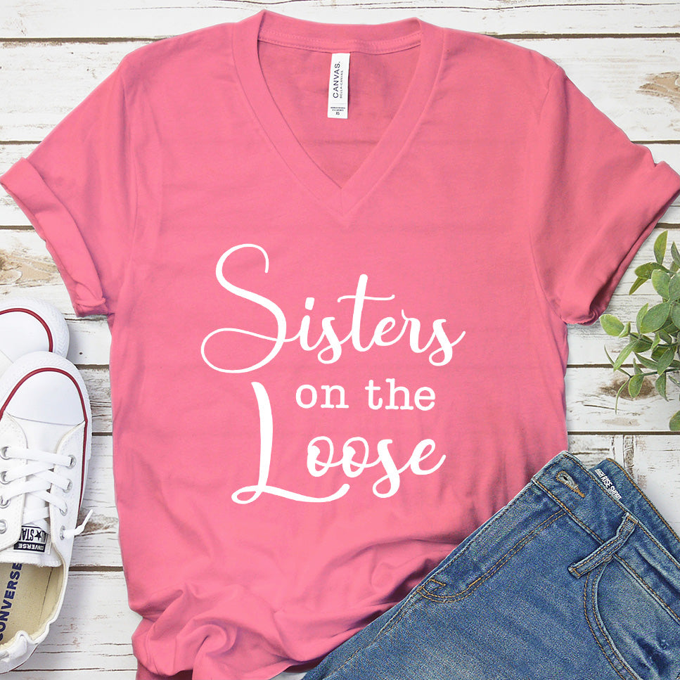 Sisters On The Loose V-neck (NO YEAR INDICATED)