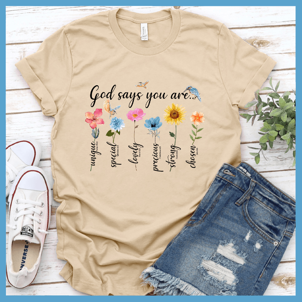 God Says You Are... T-Shirt Colored Edition - Brooke & Belle