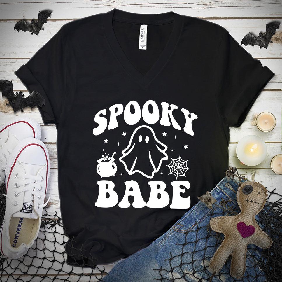 Spooky Babe V-Neck - Brooke & Belle