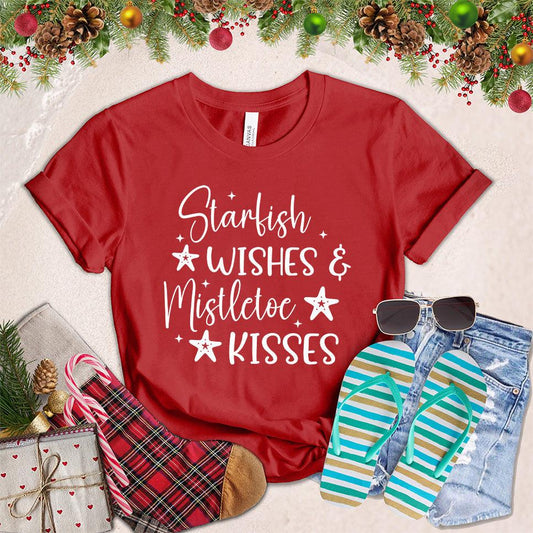 Starfish Wishes And Mistletoe Kisses T-Shirt - Brooke & Belle