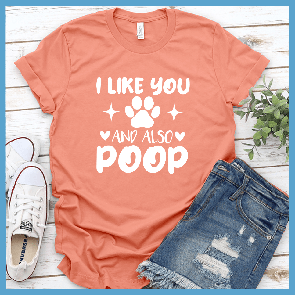 I Like You And Also Poop T-Shirt