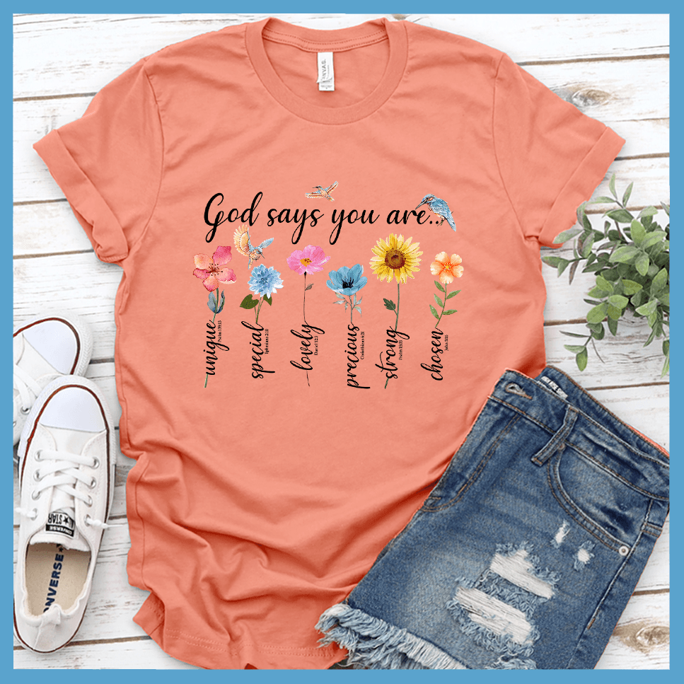 God Says You Are... T-Shirt Colored Edition - Brooke & Belle