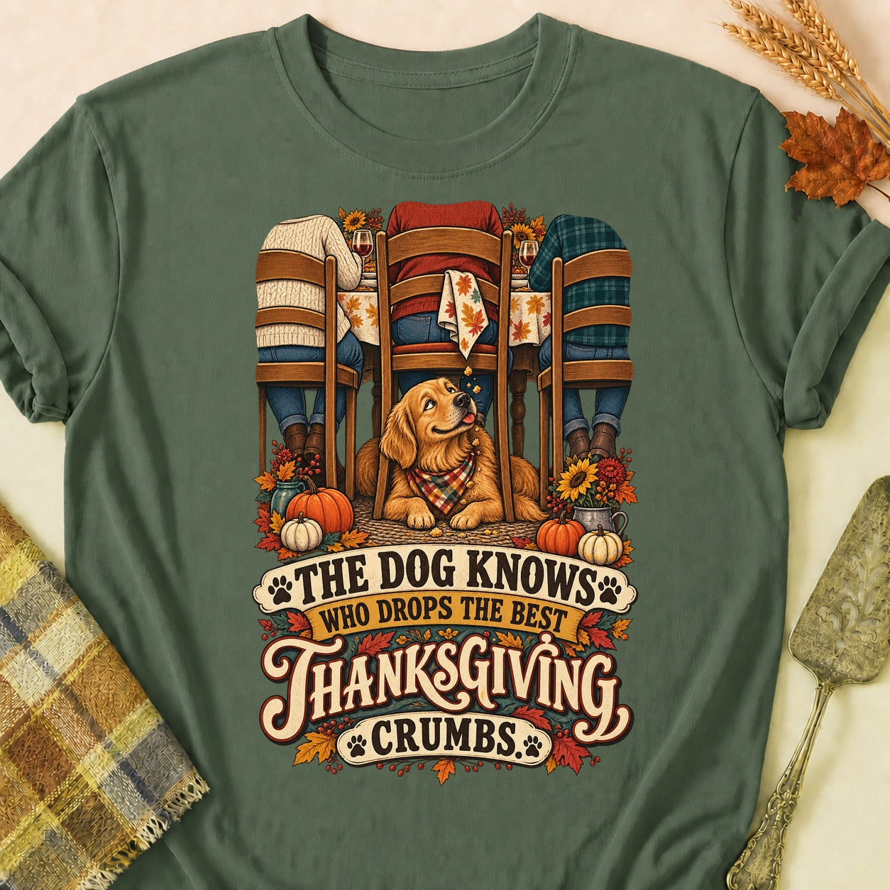 Best Crumbs T-shirt - Military Green - Brooke & Belle