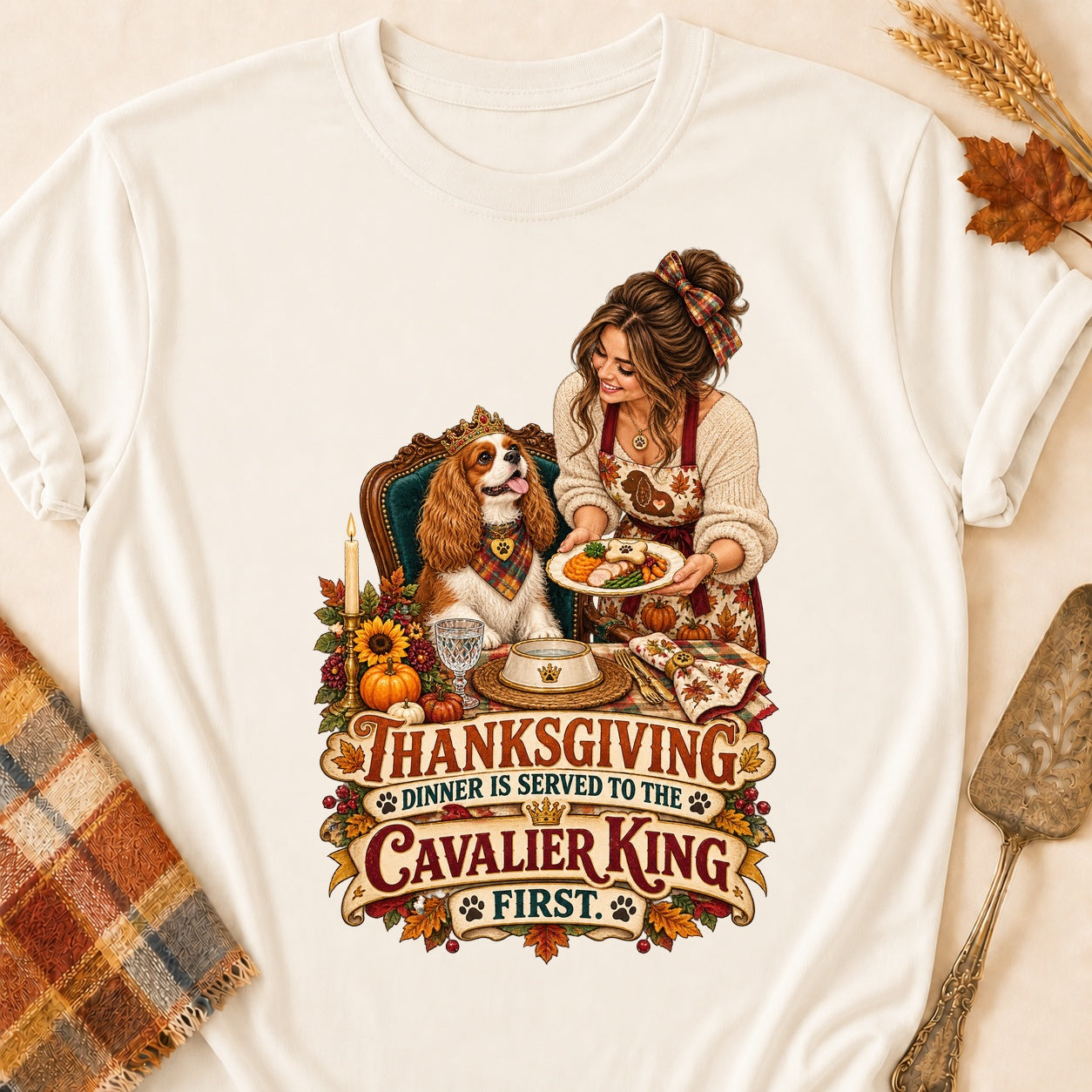 Cavalier First T-shirt - Natural - Brooke & Belle