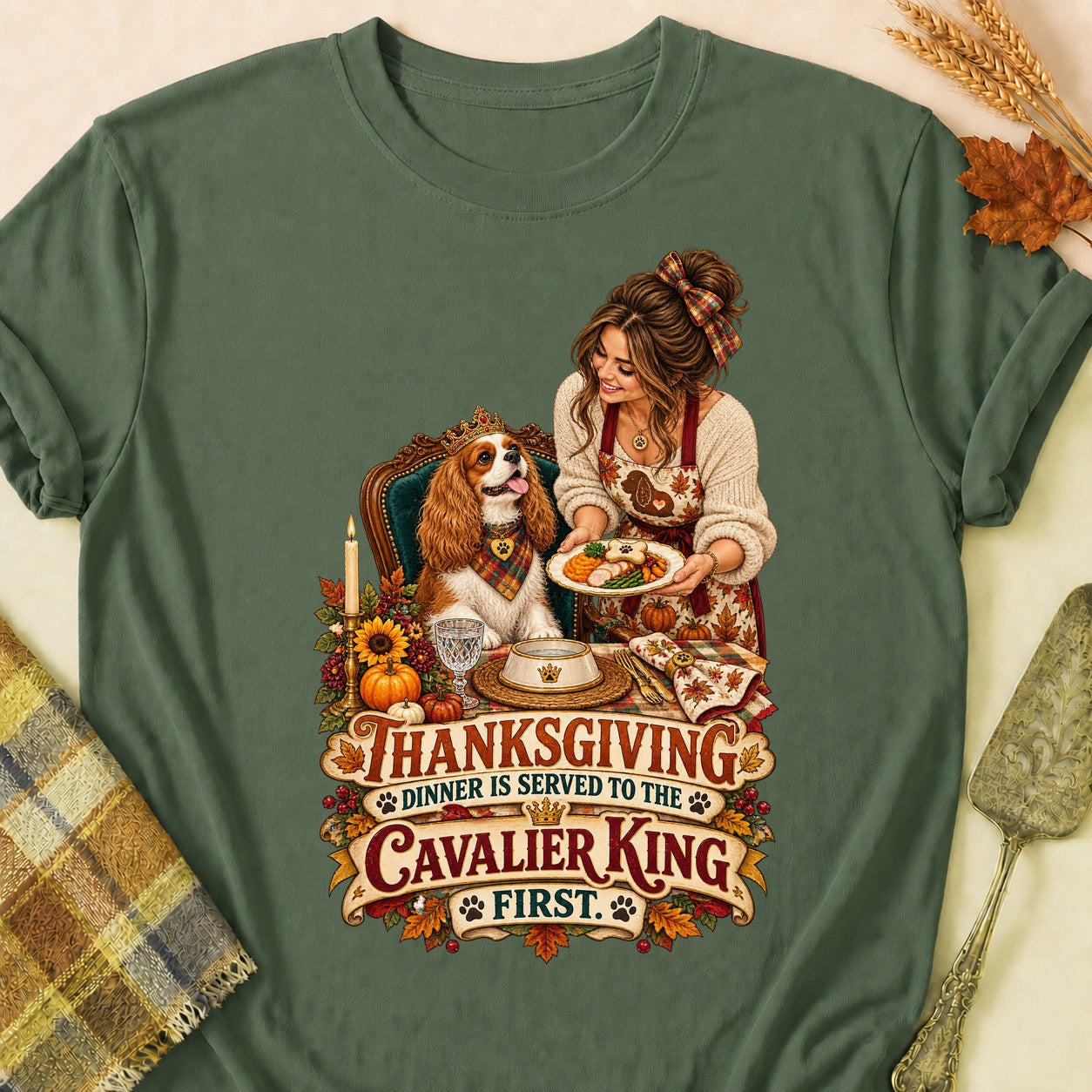 Cavalier First T-shirt - Military Green - Brooke & Belle