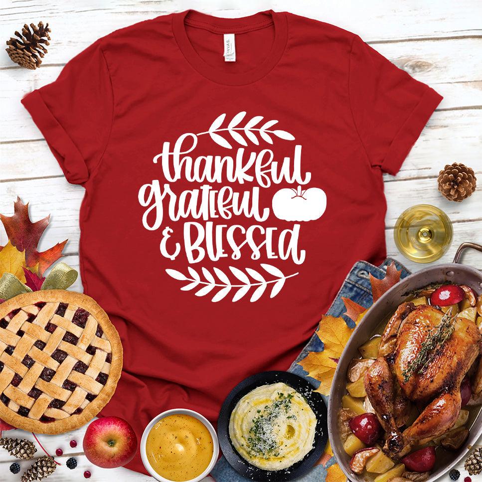 Thankful Grateful Blessed Version 2 T-Shirt - Brooke & Belle