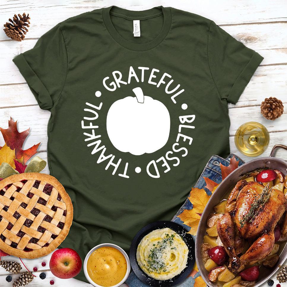 Thankful Grateful Blessed Version 3 T-Shirt - Brooke & Belle