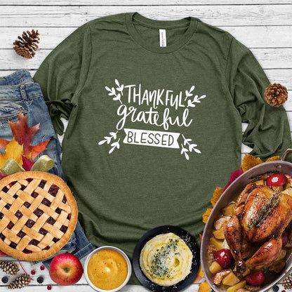Thankful Grateful Blessed Long Sleeves - Brooke & Belle