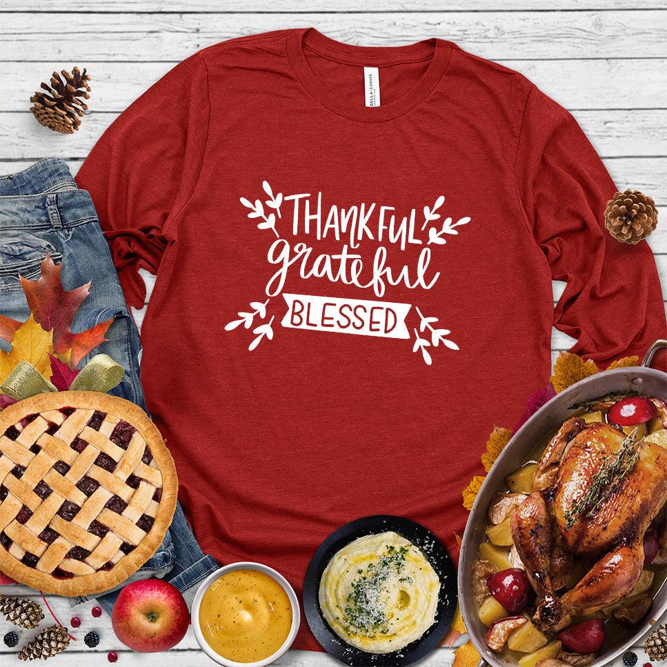 Thankful Grateful Blessed Long Sleeves - Brooke & Belle