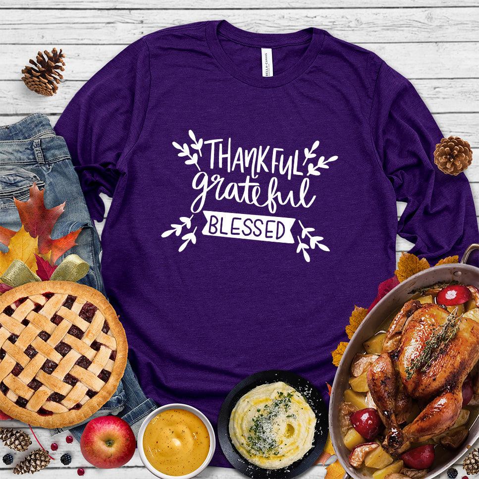 Thankful Grateful Blessed Long Sleeves - Brooke & Belle