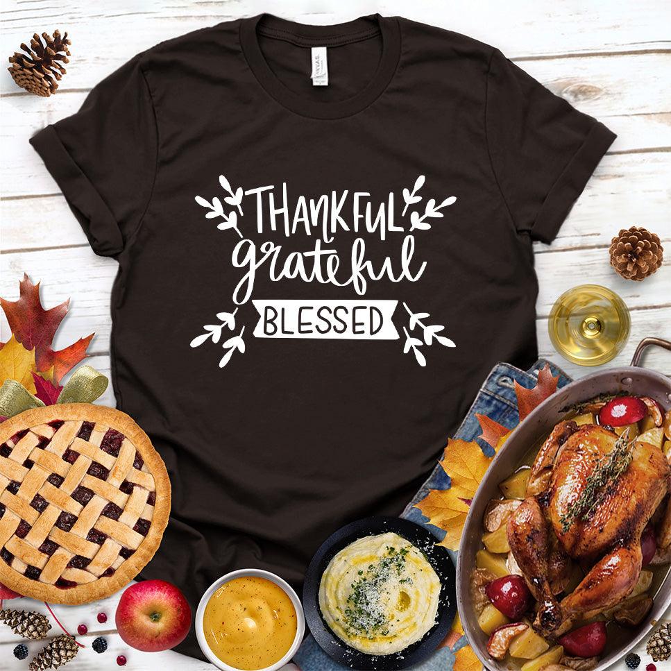 Thankful Grateful Blessed T-Shirt - Brooke & Belle