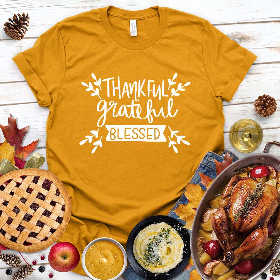 Thankful Grateful Blessed T-Shirt - Brooke & Belle