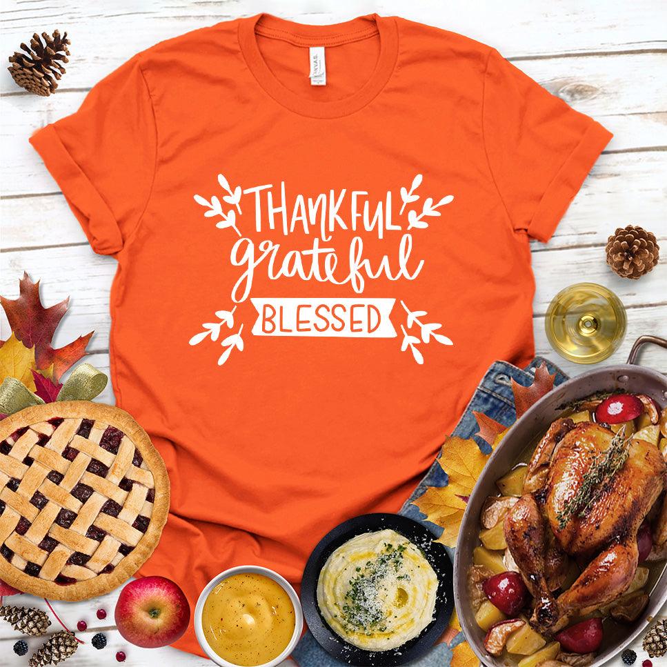 Thankful Grateful Blessed T-Shirt - Brooke & Belle