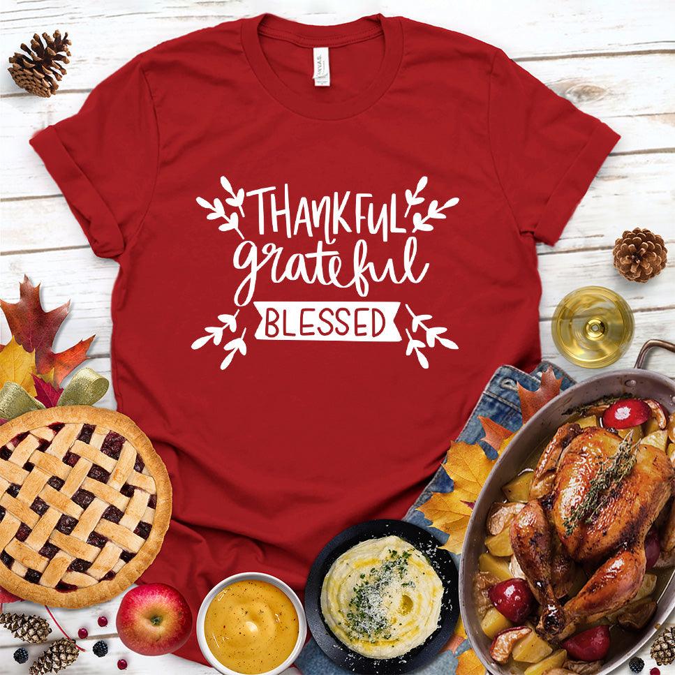 Thankful Grateful Blessed T-Shirt - Brooke & Belle