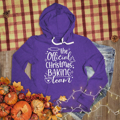 The Official Christmas Baking Team Hoodie Team Purple - Festive hoodie with Christmas baking theme design, perfect for holiday cooking.