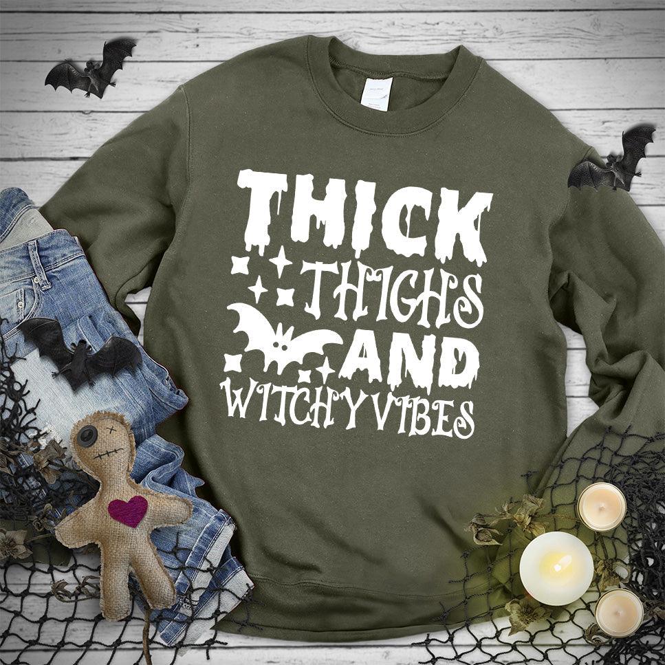 Thick Thighs And Witchy Vibes Sweatshirt - Brooke & Belle