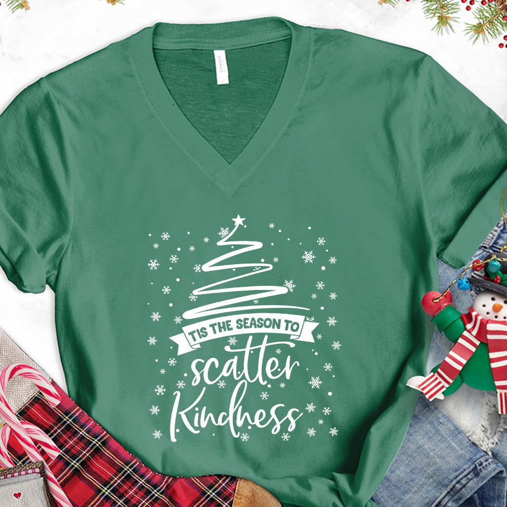 Tis The Season To Scatter Kindness Version 2 V-Neck - Brooke & Belle