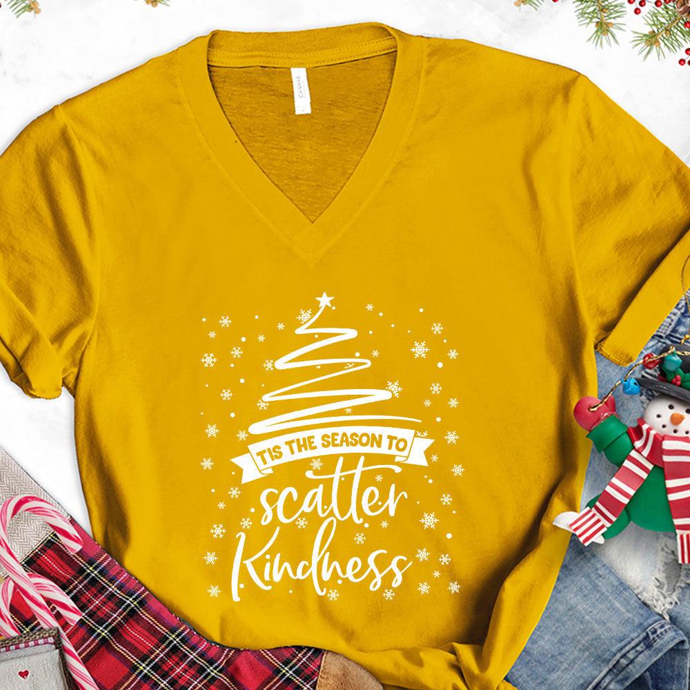 Tis The Season To Scatter Kindness Version 2 V-Neck - Brooke & Belle