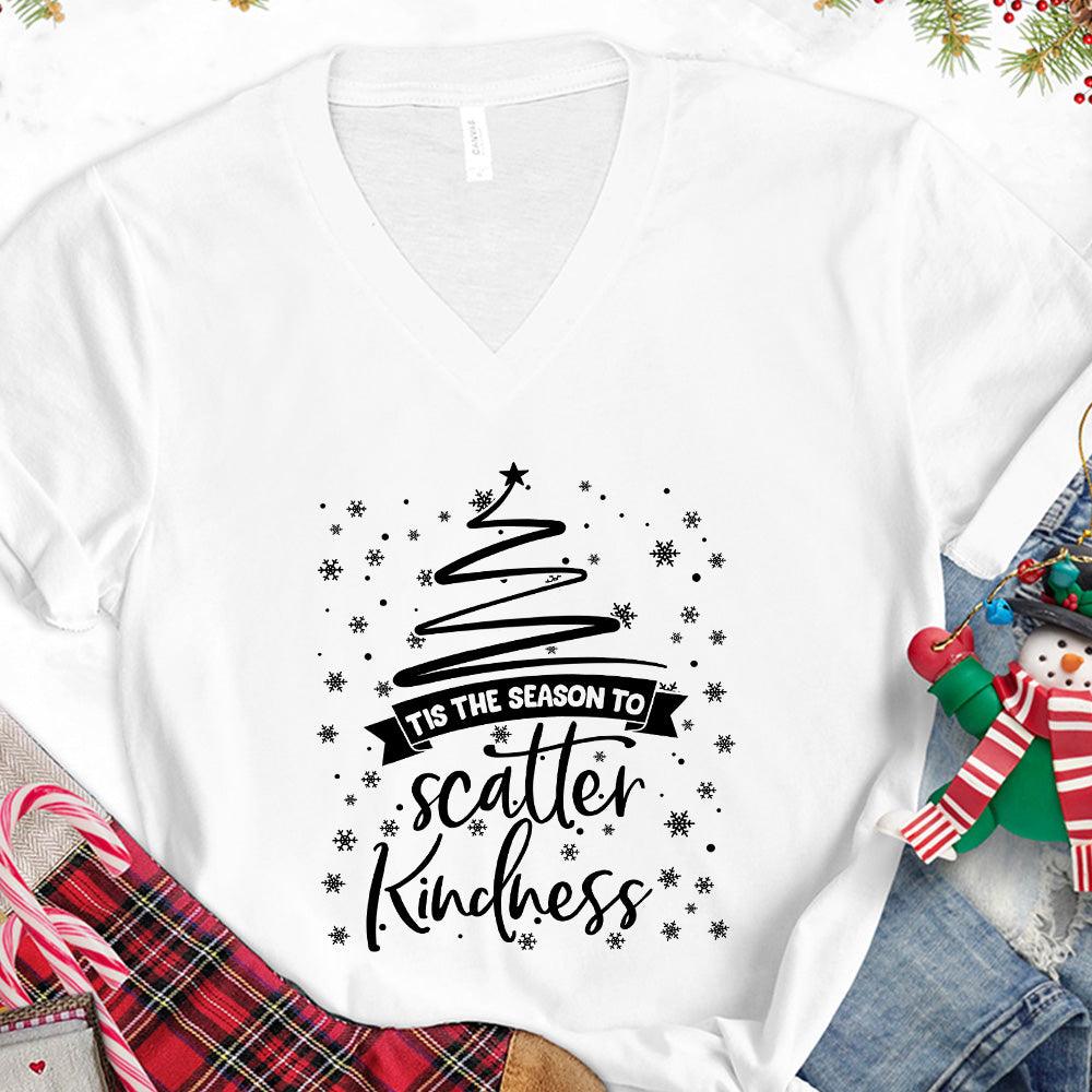 Tis The Season To Scatter Kindness Version 2 V-Neck - Brooke & Belle