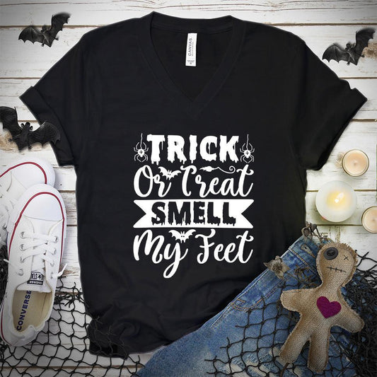Trick Or Treat Smell My Feet V-Neck - Brooke & Belle