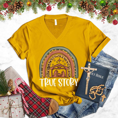 True Story Version 2 Colored Edition V-Neck - Brooke & Belle