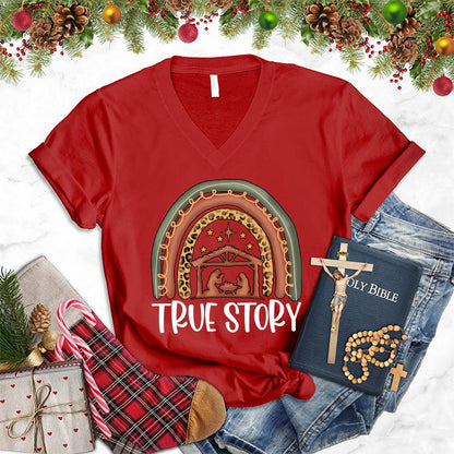 True Story Version 2 Colored Edition V-Neck - Brooke & Belle