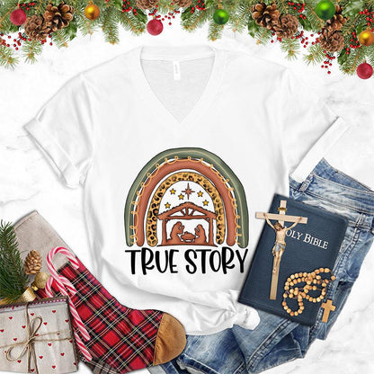 True Story Version 2 Colored Edition V-Neck - Brooke & Belle