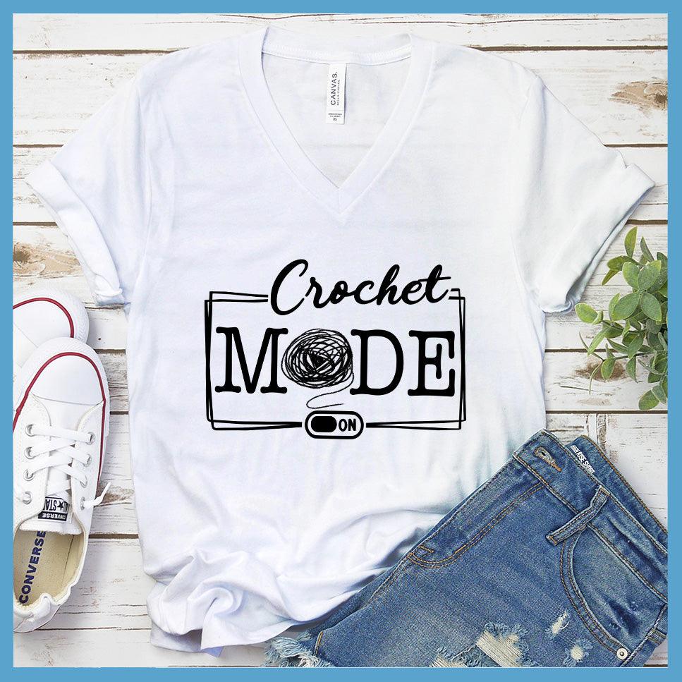 Crochet Mode On V-Neck - Yarn Mode Edition - Brooke & Belle