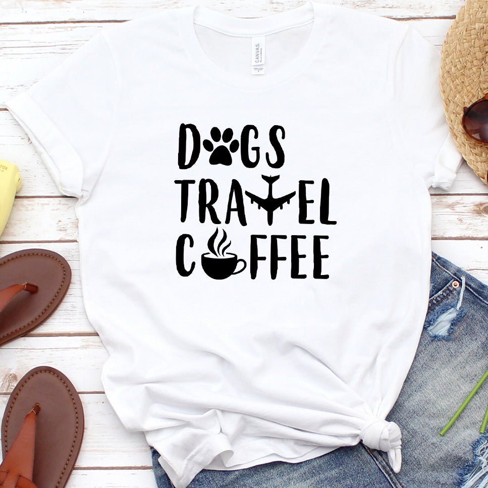 Dogs Travel Coffee T-Shirt