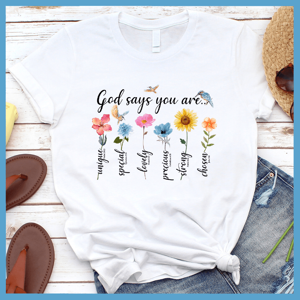 God Says You Are... T-Shirt Colored Edition - Brooke & Belle