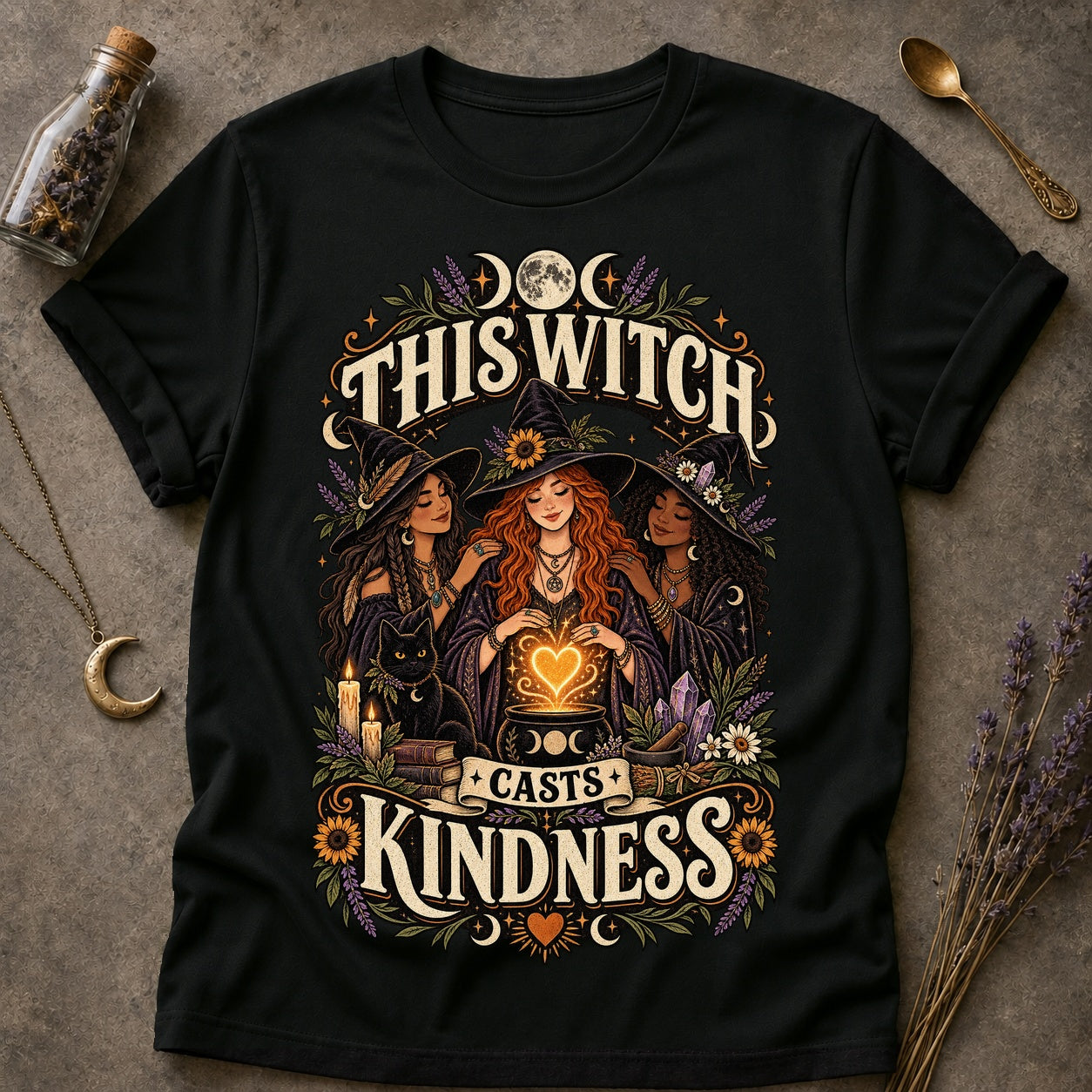 Casts Kindness T-shirt - Black - Brooke & Belle