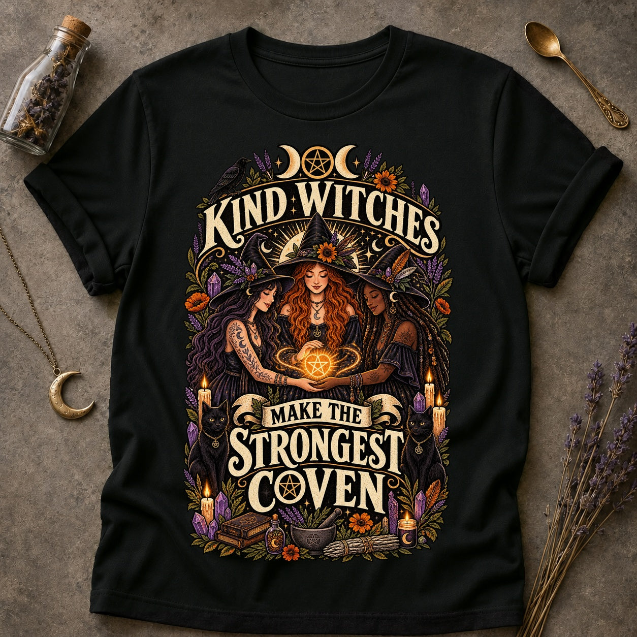 Strongest Coven T-shirt - Black - Brooke & Belle