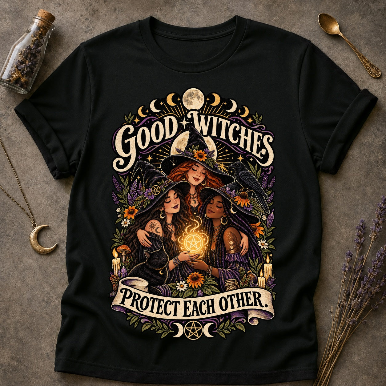 Good Witches T-shirt - Black - Brooke & Belle