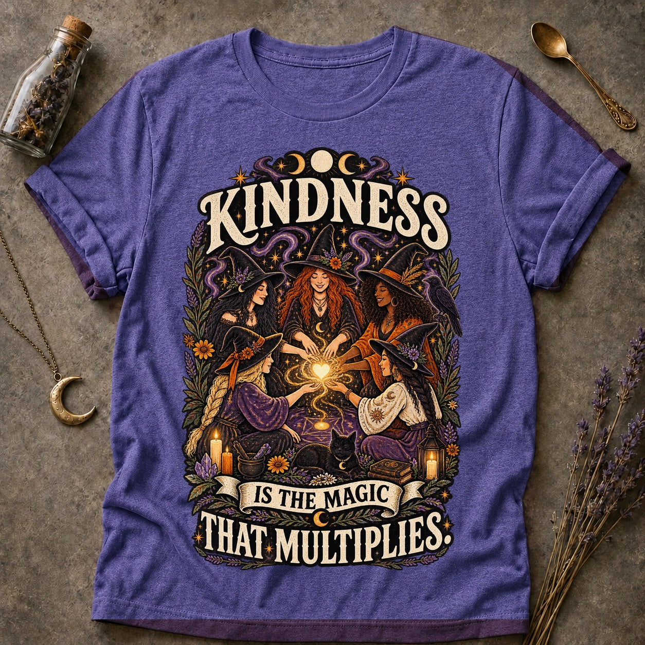 Magic That Multiplies T-shirt - Heather Purple - Brooke & Belle