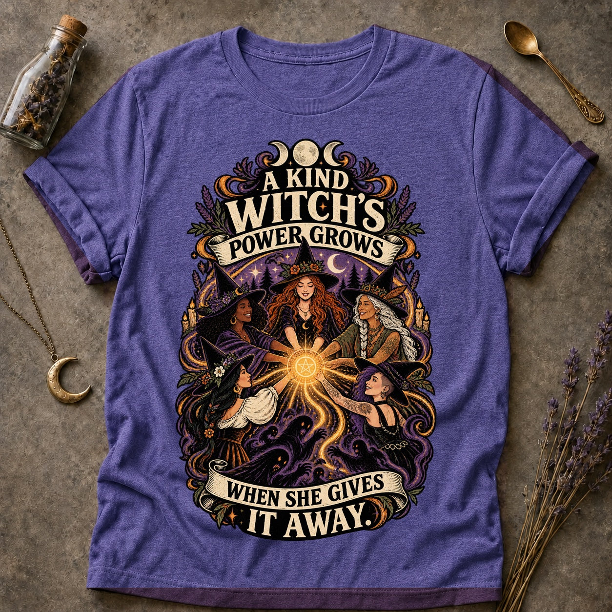 Gives It Away T-shirt - Heather Purple - Brooke & Belle