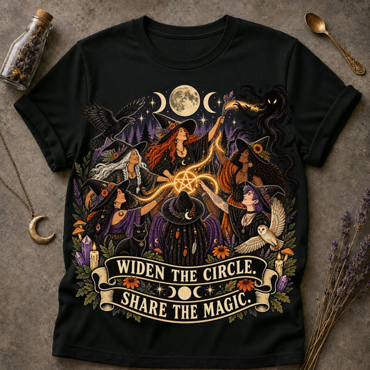 Widen The Circle T-shirt - Black - Brooke & Belle