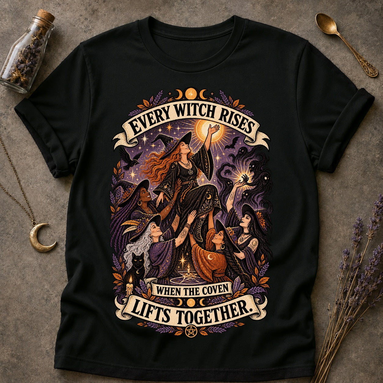 The Coven Lifts T-shirt - Black - Brooke & Belle