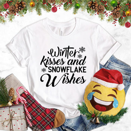 Winter Kisses And Snowflake Wishes T-Shirt - Brooke & Belle