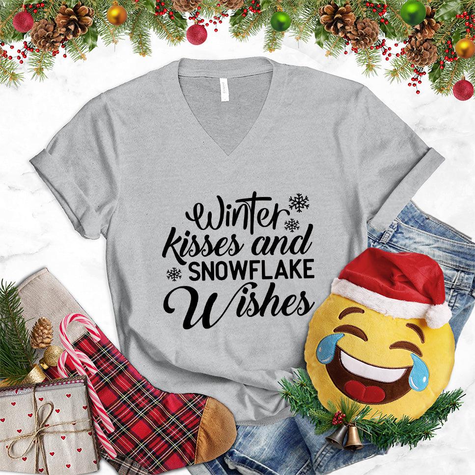 Winter Kisses And Snowflake Wishes V-Neck - Brooke & Belle