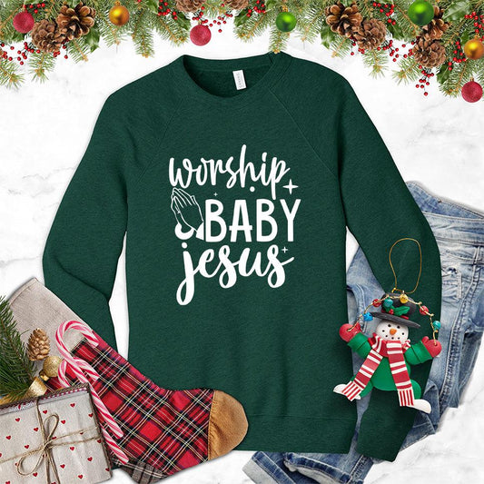 Worship Baby Jesus Sweatshirt - Brooke & Belle