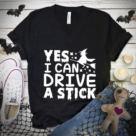 Yes I Can Drive A Stick V-Neck - Brooke & Belle