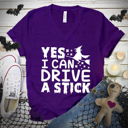 Yes I Can Drive A Stick V-Neck - Brooke & Belle