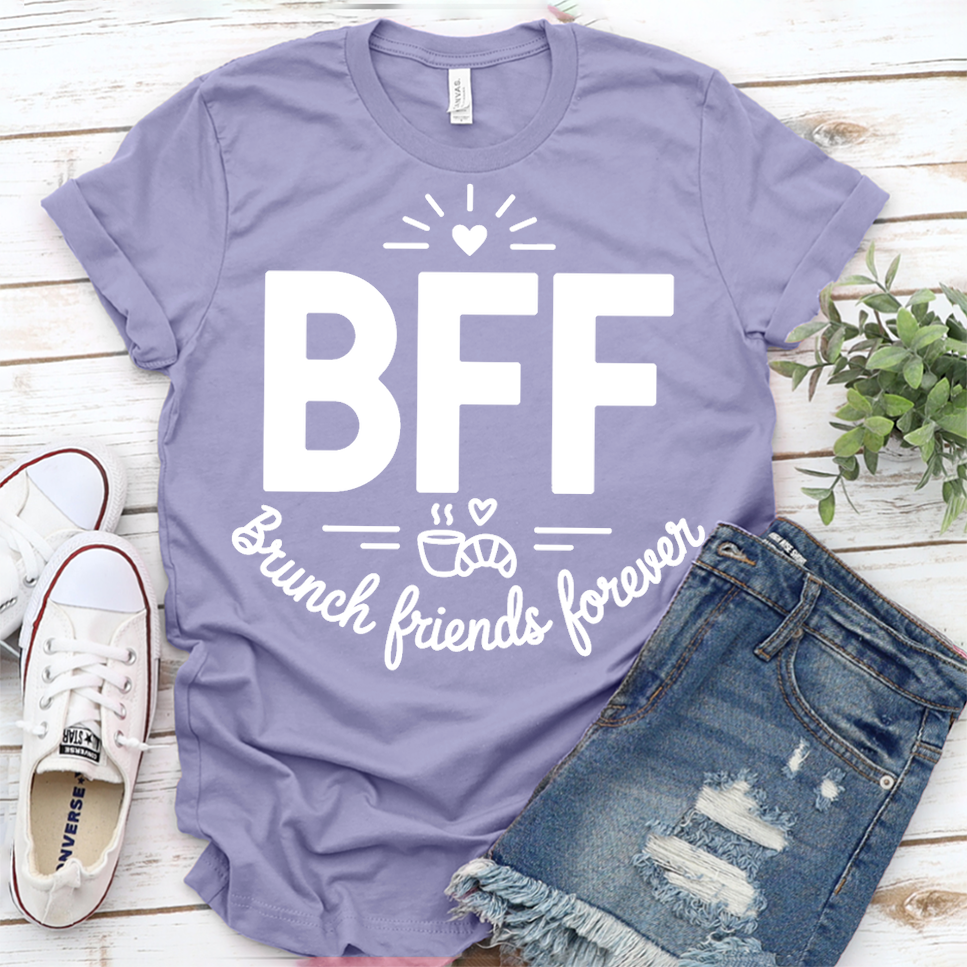 BFF Brunching, Fun, Forever T-Shirt - Dark Lavender - Brooke & Belle