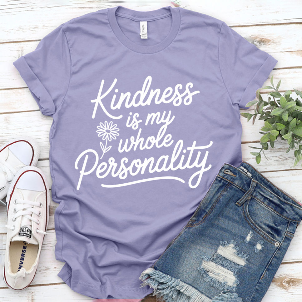 Kindness Is My Whole Personality T-Shirt - Dark Lavender - Brooke & Belle