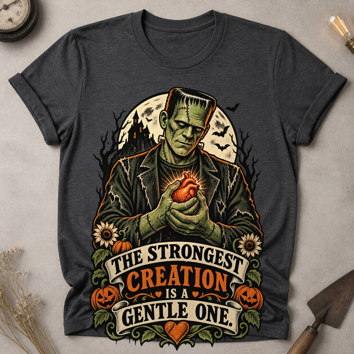 Gentle Creation T-shirt - Dark Heather - Brooke & Belle