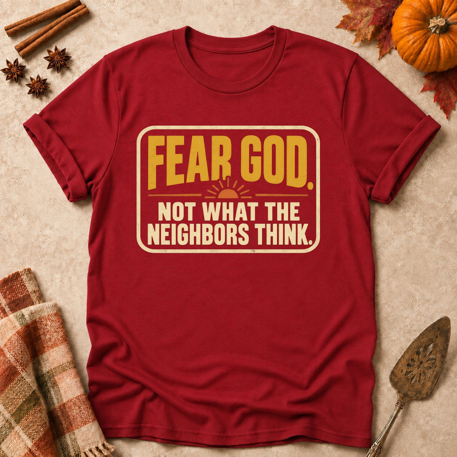 Fear God. Not What The Neighbors Think. Colored Print T-Shirt