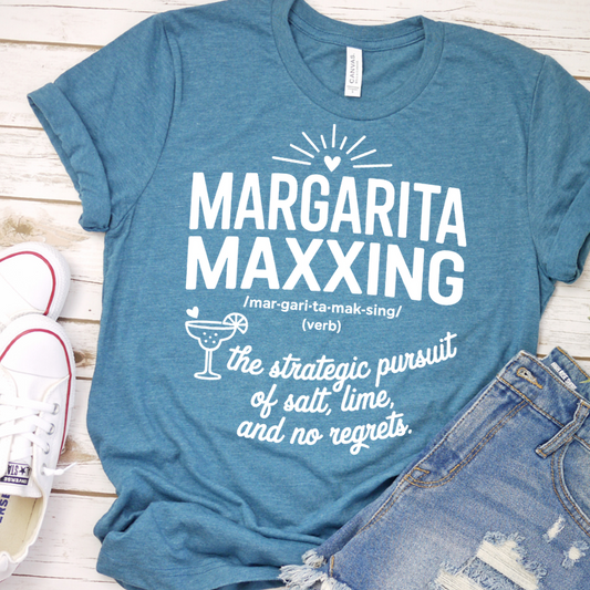 Margarita Maxxing T-Shirt - Heather Deep Teal - Brooke & Belle